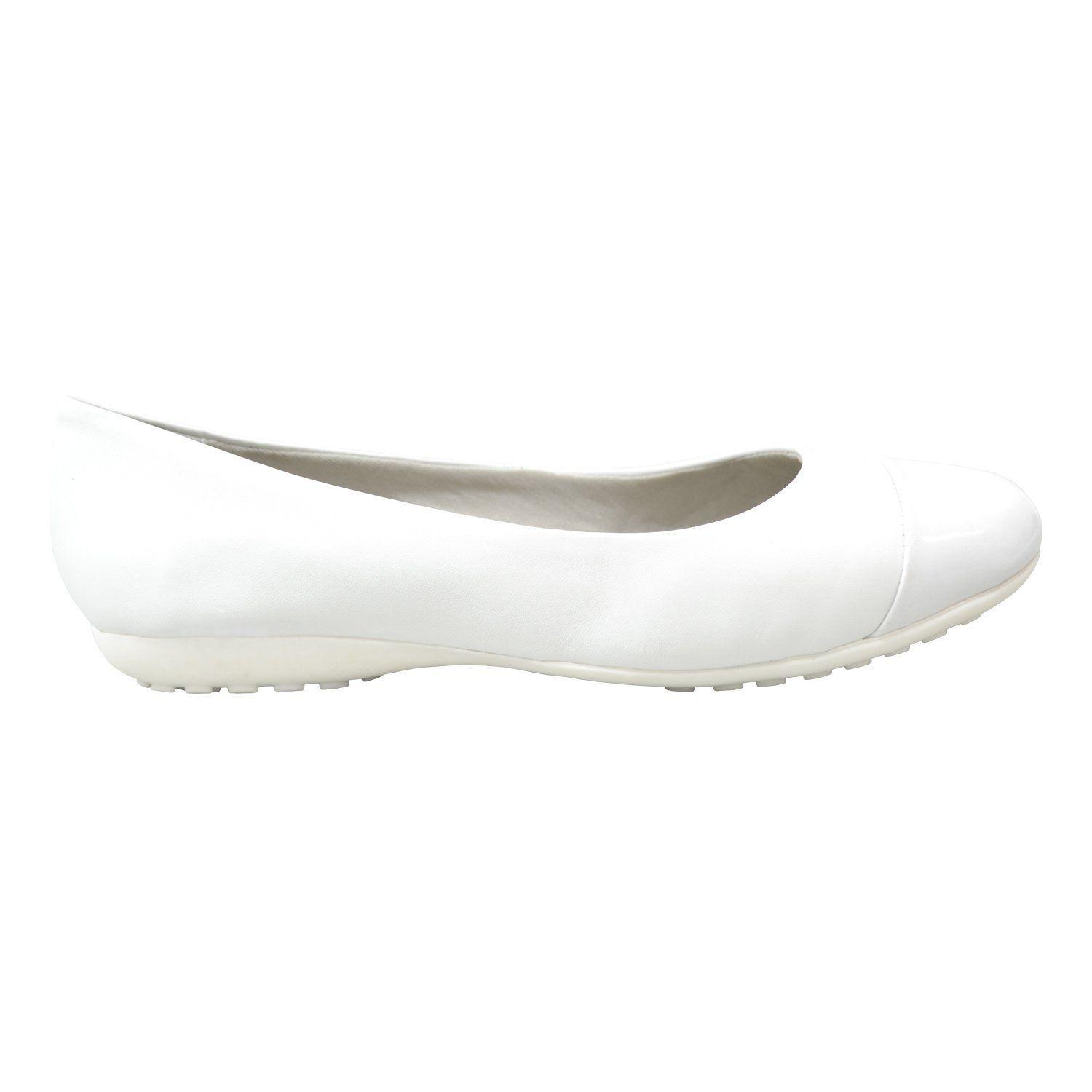 BALLERINA DE CUERO BLANCO 308706 POPPY-1