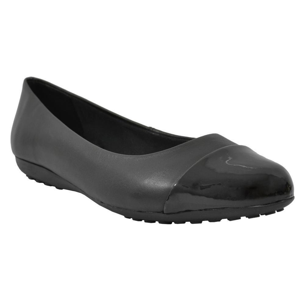 BALLERINA DE CUERO NEGRO 308706 POPPY-0