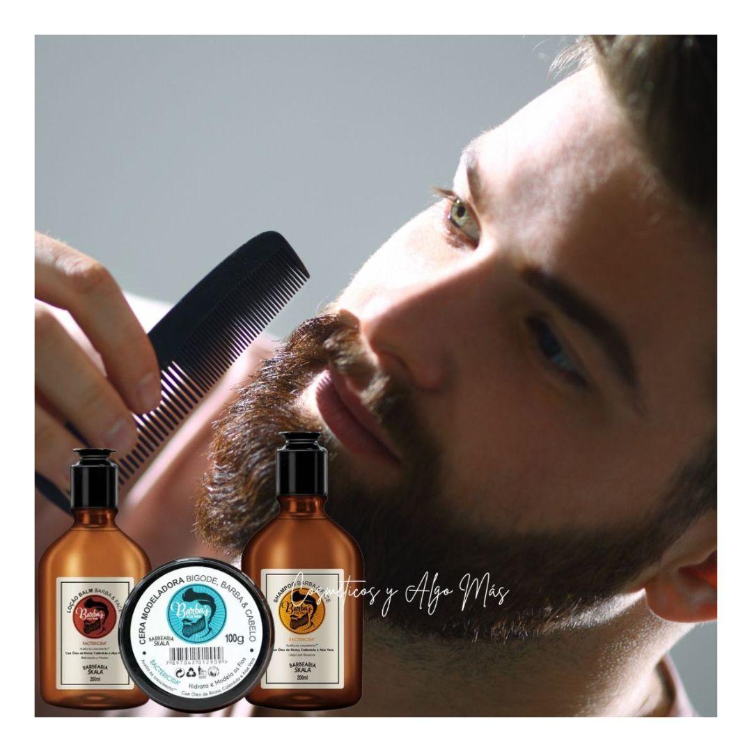 Set completo para el cuidado y manejo de cabello barba y bigote-1