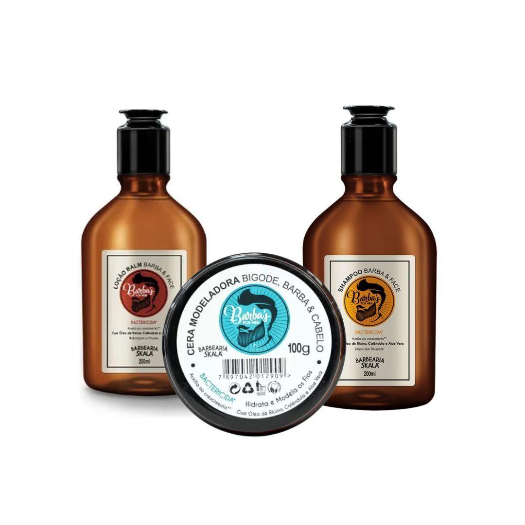 Set completo para el cuidado y manejo de cabello barba y bigote-4