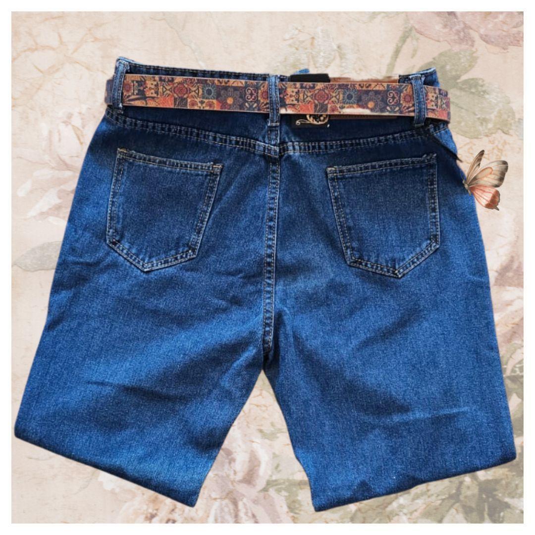 Pantalon estilo MOM para damas en jean de calidad-3