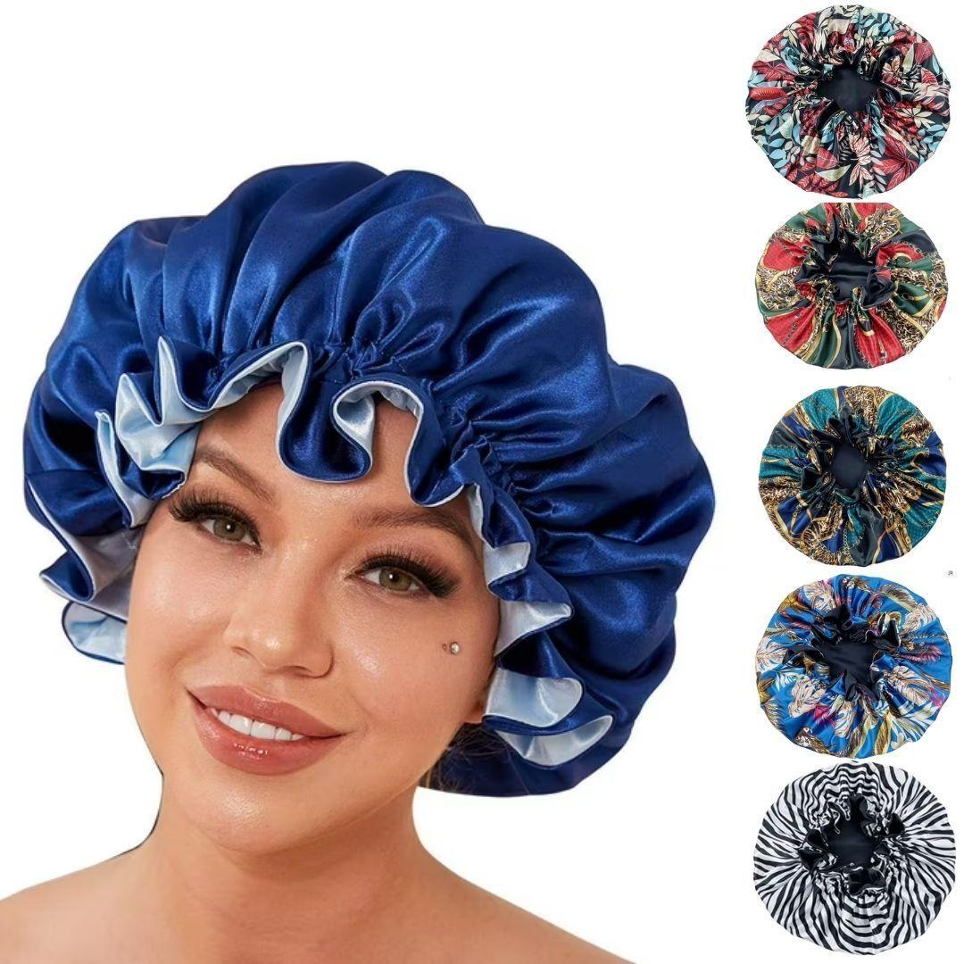 Gorro de sat n antifrizz para cabello corto a medio-2