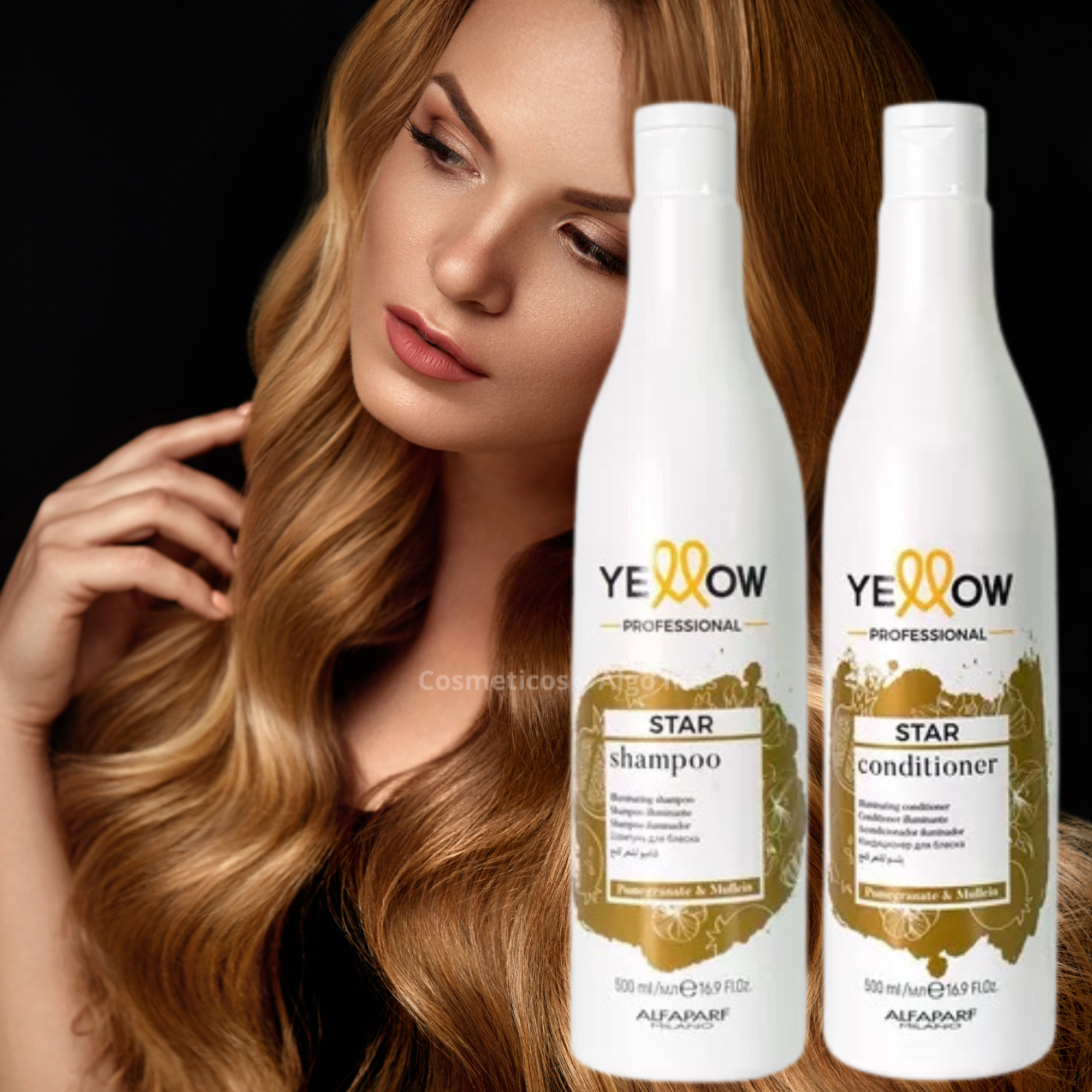 Kit Shampoo y Acondicionador iluminador yellow star efect UTRABRILLANT-1