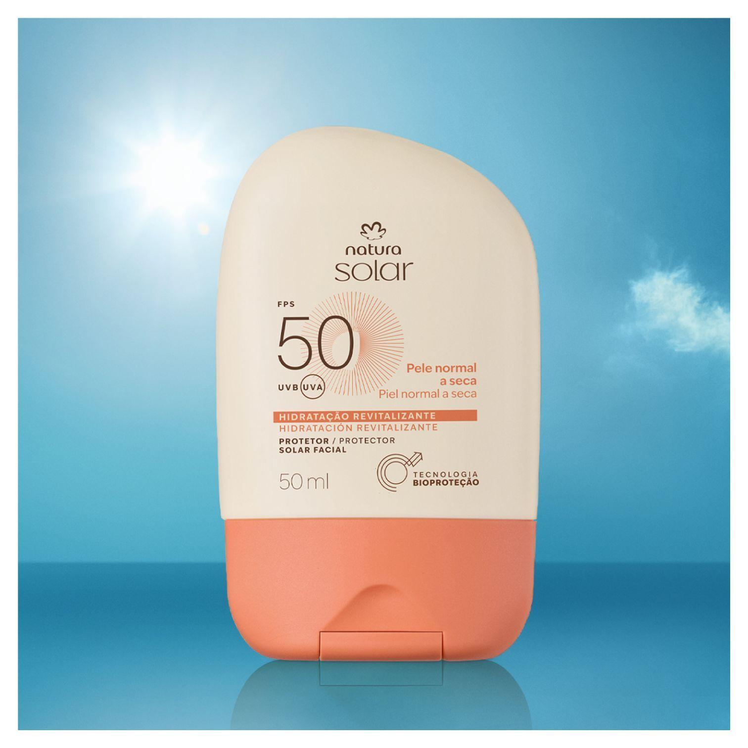 Protector Solar Facial Piel Normal a Seca FPS 50 Natura Solar-4
