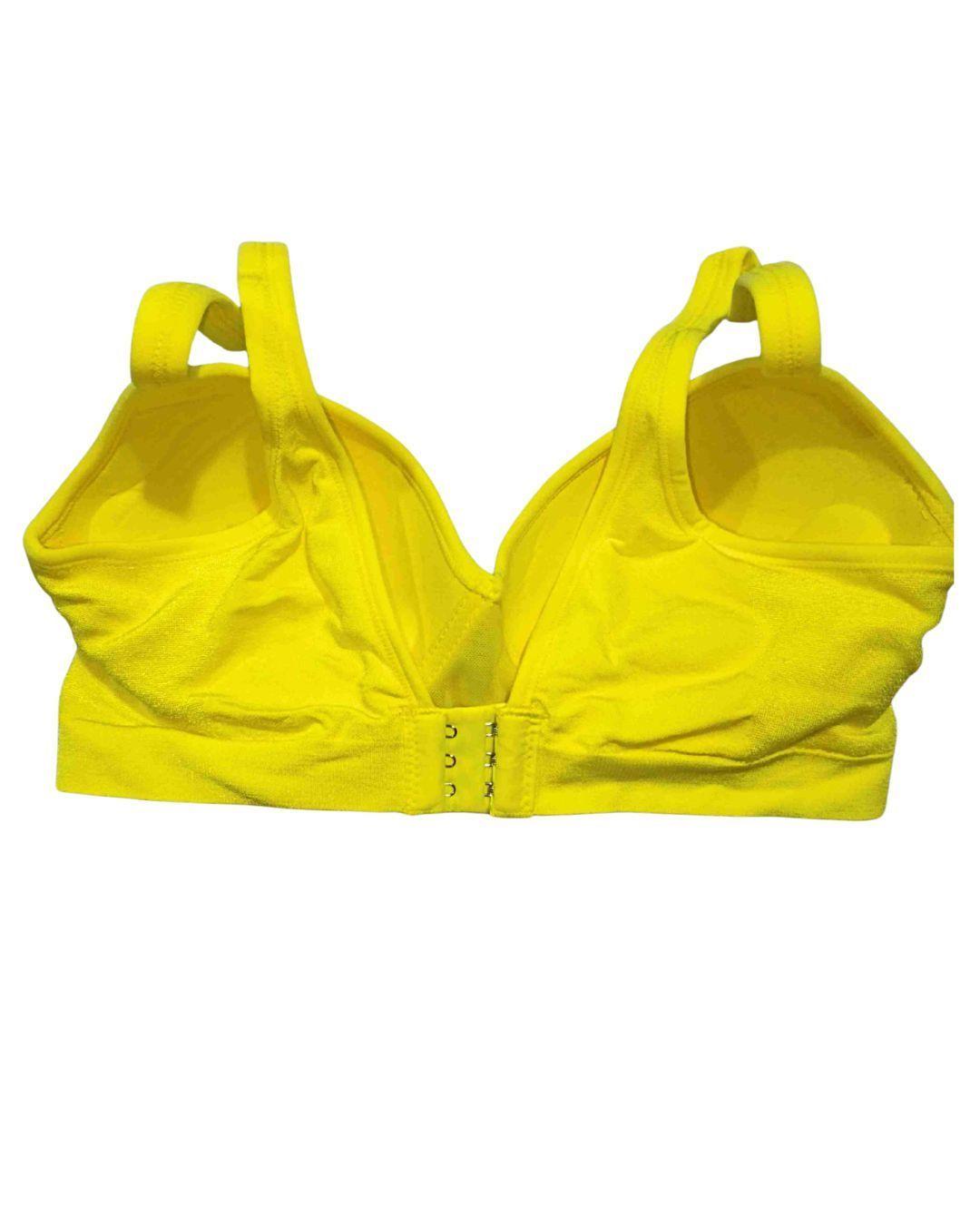 Sosten top o brasier deportivo amarillo talla M NUEVO-3