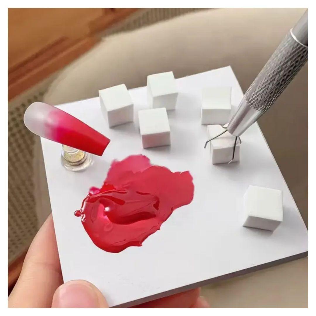 Set de mini esponjas con pinza para degradados de esmalte y decoracion-3