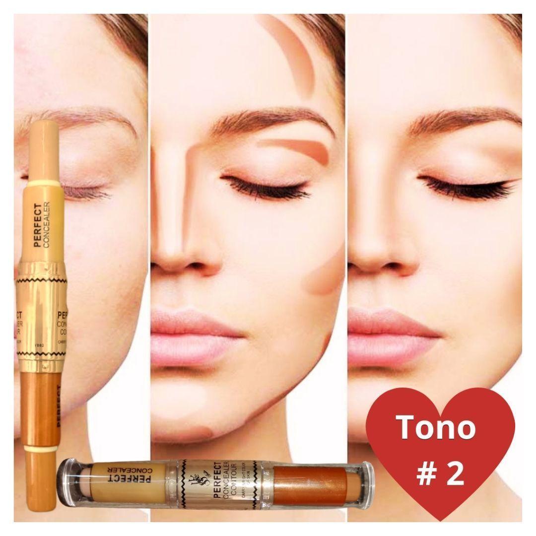  DUO CORRECTOR DE ALTA COBERTURA EN BARRA TONO #2-1