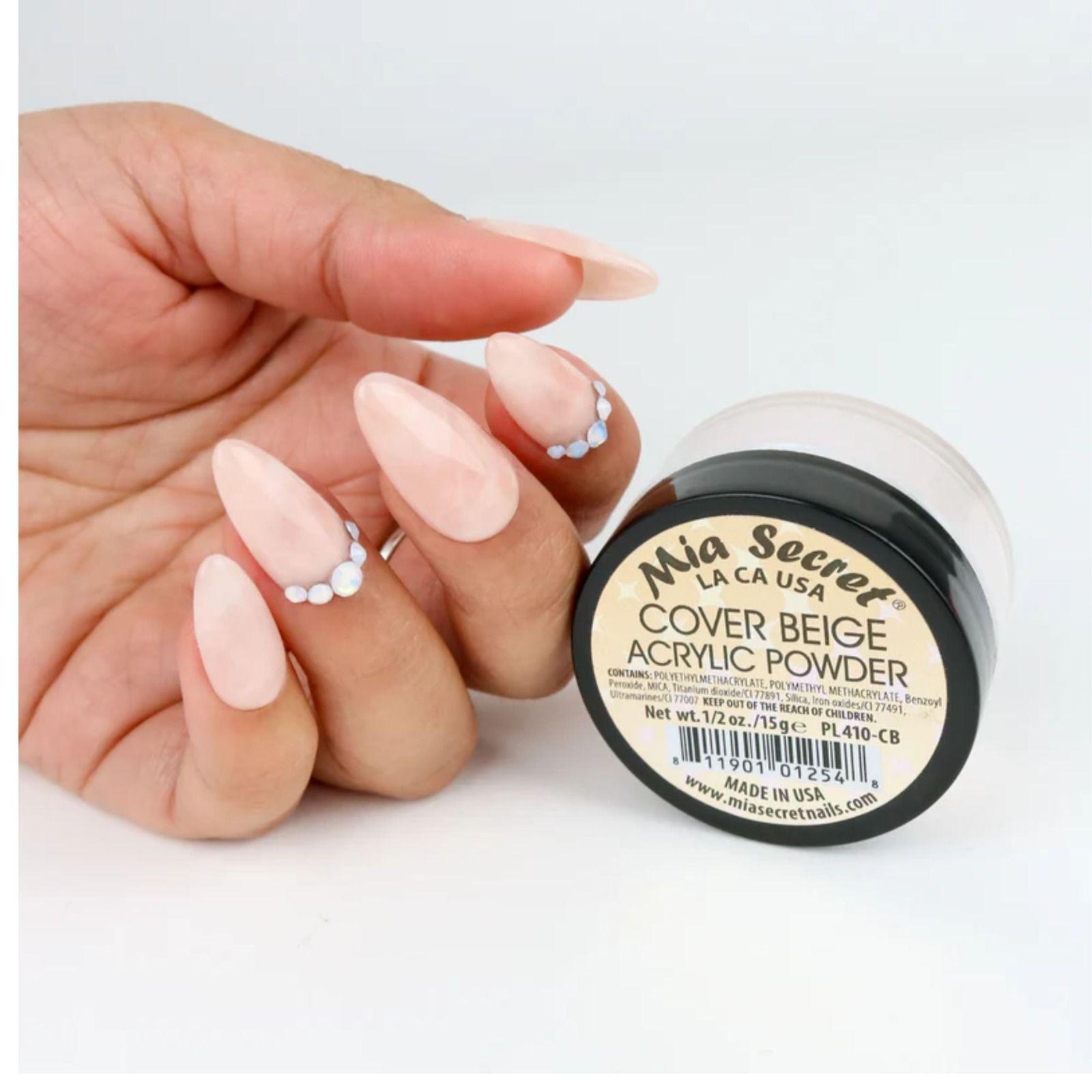 Set De 2 Polvos Acrilicos Cover Beige Mia Secret 15gr-2