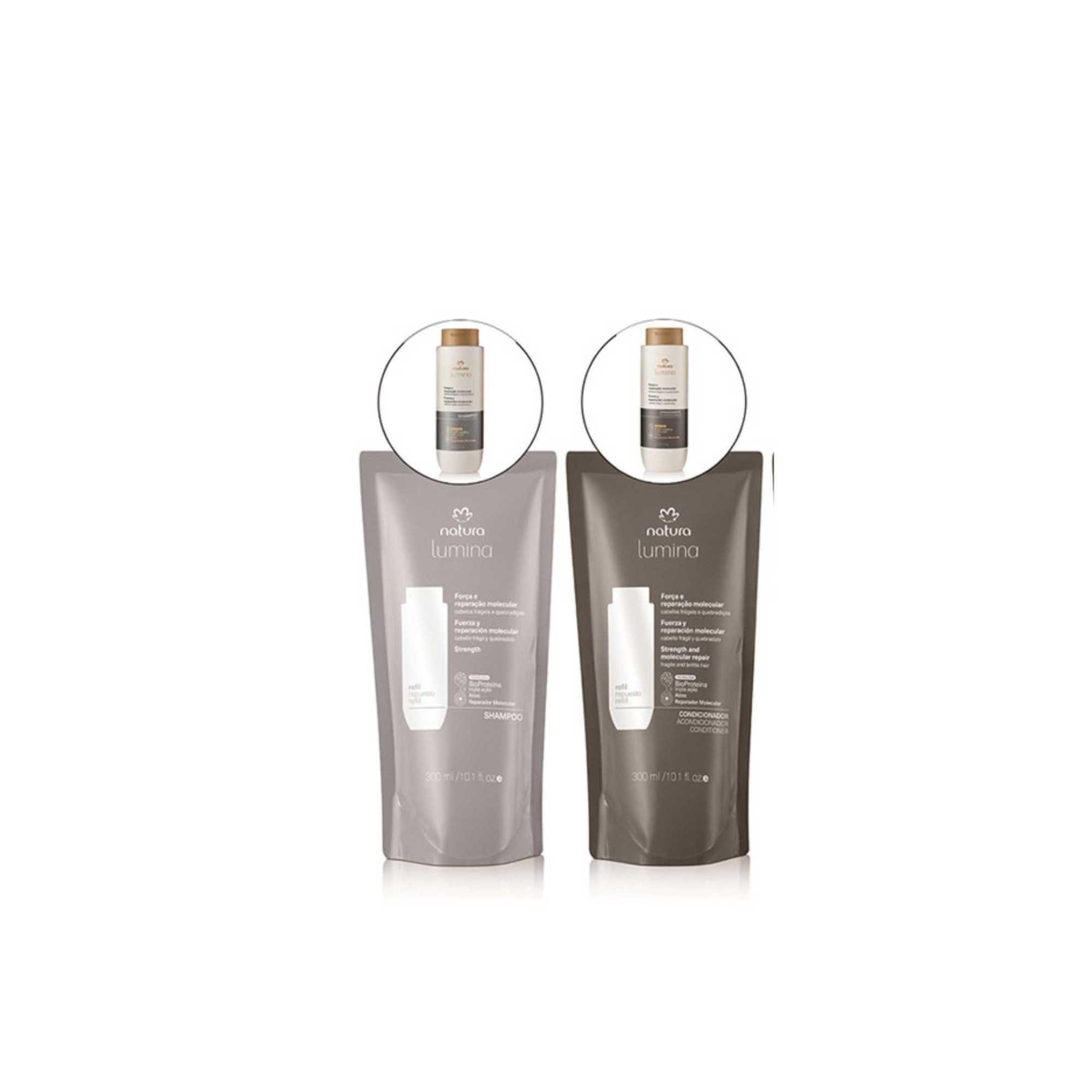 Kit shampoo y acondicionador REPUESTOS Fuerza y reparación molecular-0