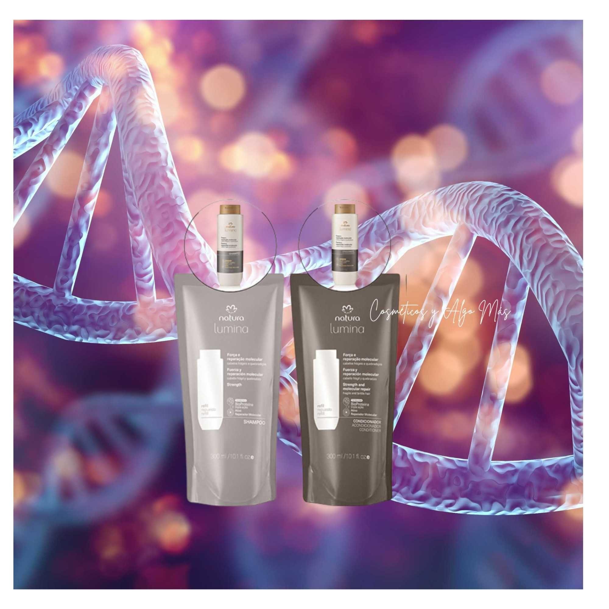 Kit shampoo y acondicionador REPUESTOS Fuerza y reparación molecular-2