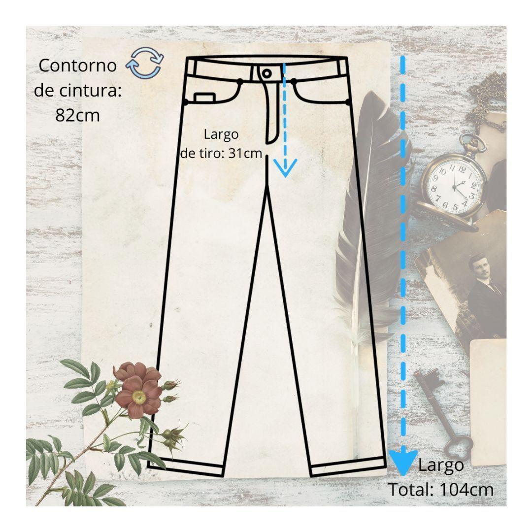 Pantalon estilo MOM para damas en jean de calidad-4