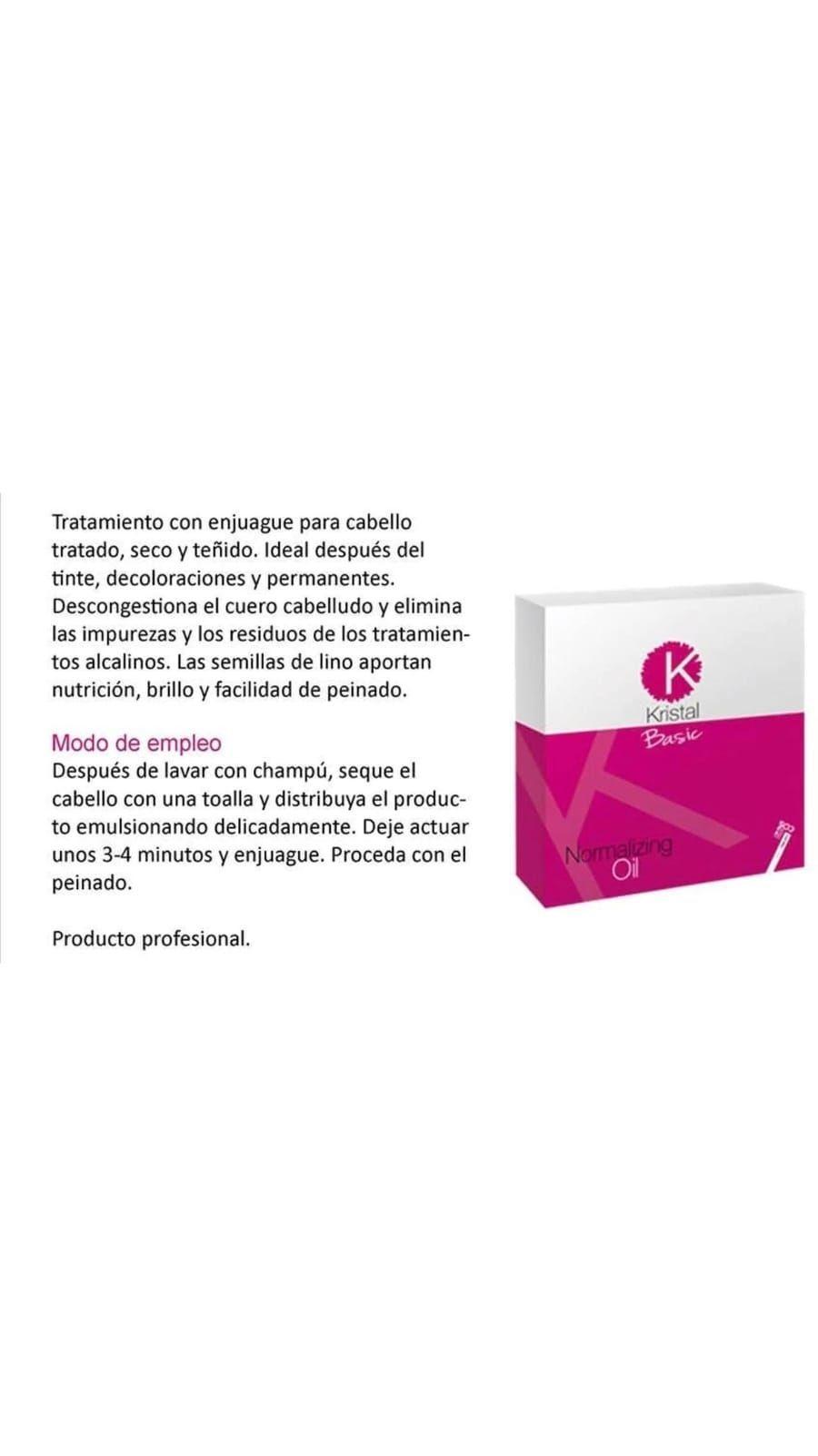 Caja De 24 Ampollas Normalizing Oil Kristal Basic Bbcos 10ml cada una-5