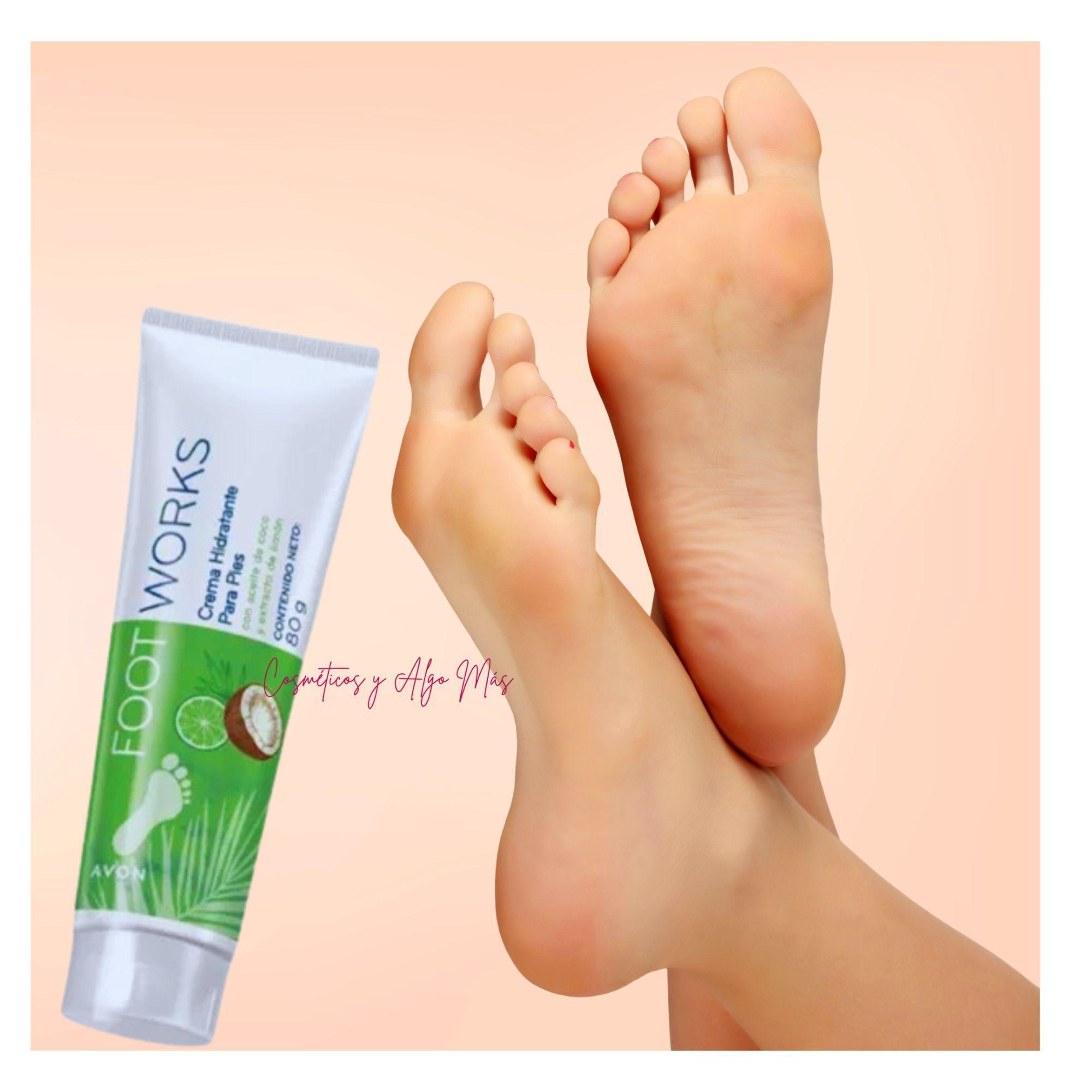 Crema hidratante para pies con aceite de coco y limon foot works-2