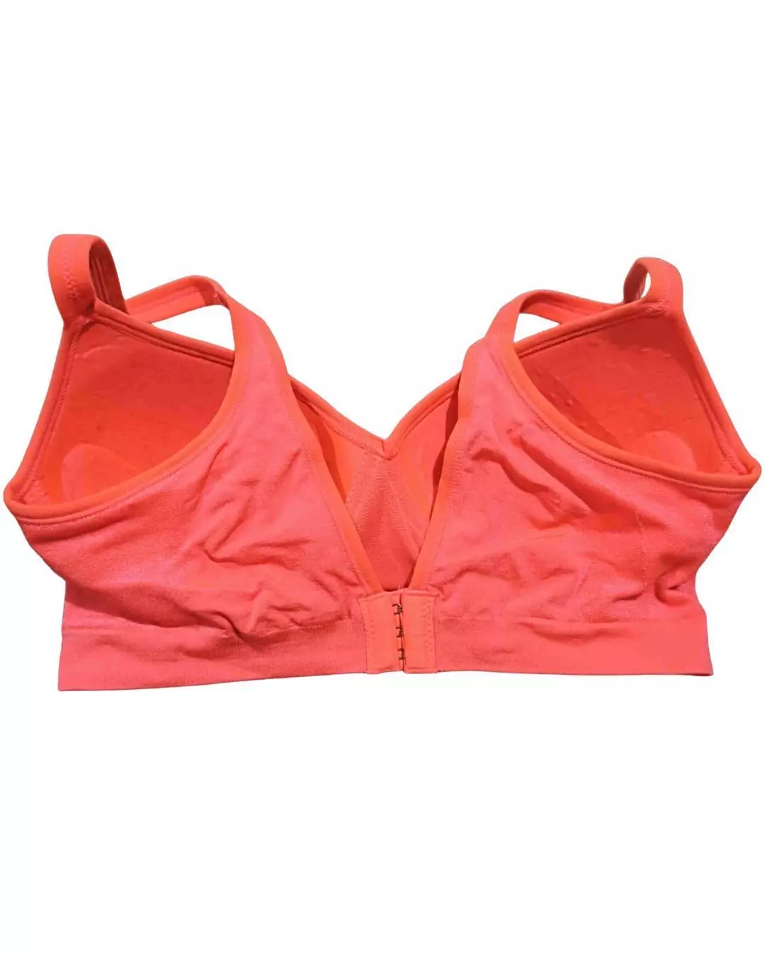Sosten top o brasier deportivo coral neon talla M NUEVO-3