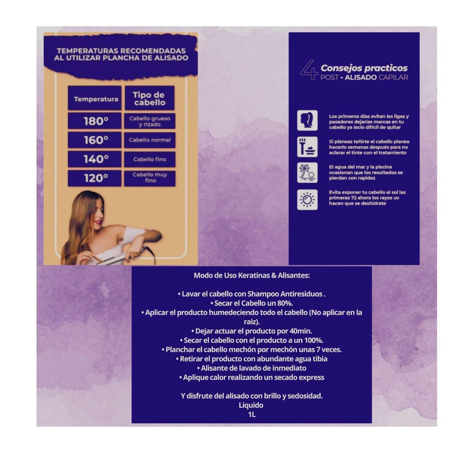 KIT 2 PASOS ALISADO KERATINA PLASTIFICADA CHOCOLATE 0 6-2