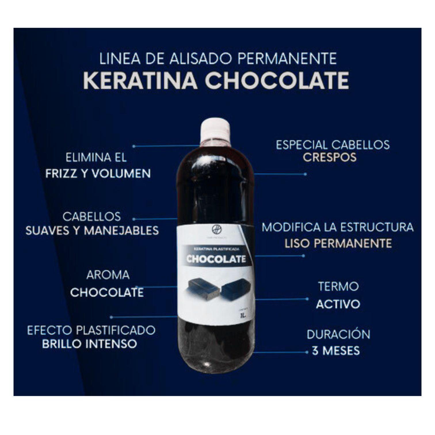 KIT 2 PASOS ALISADO KERATINA PLASTIFICADA CHOCOLATE 0 6-3