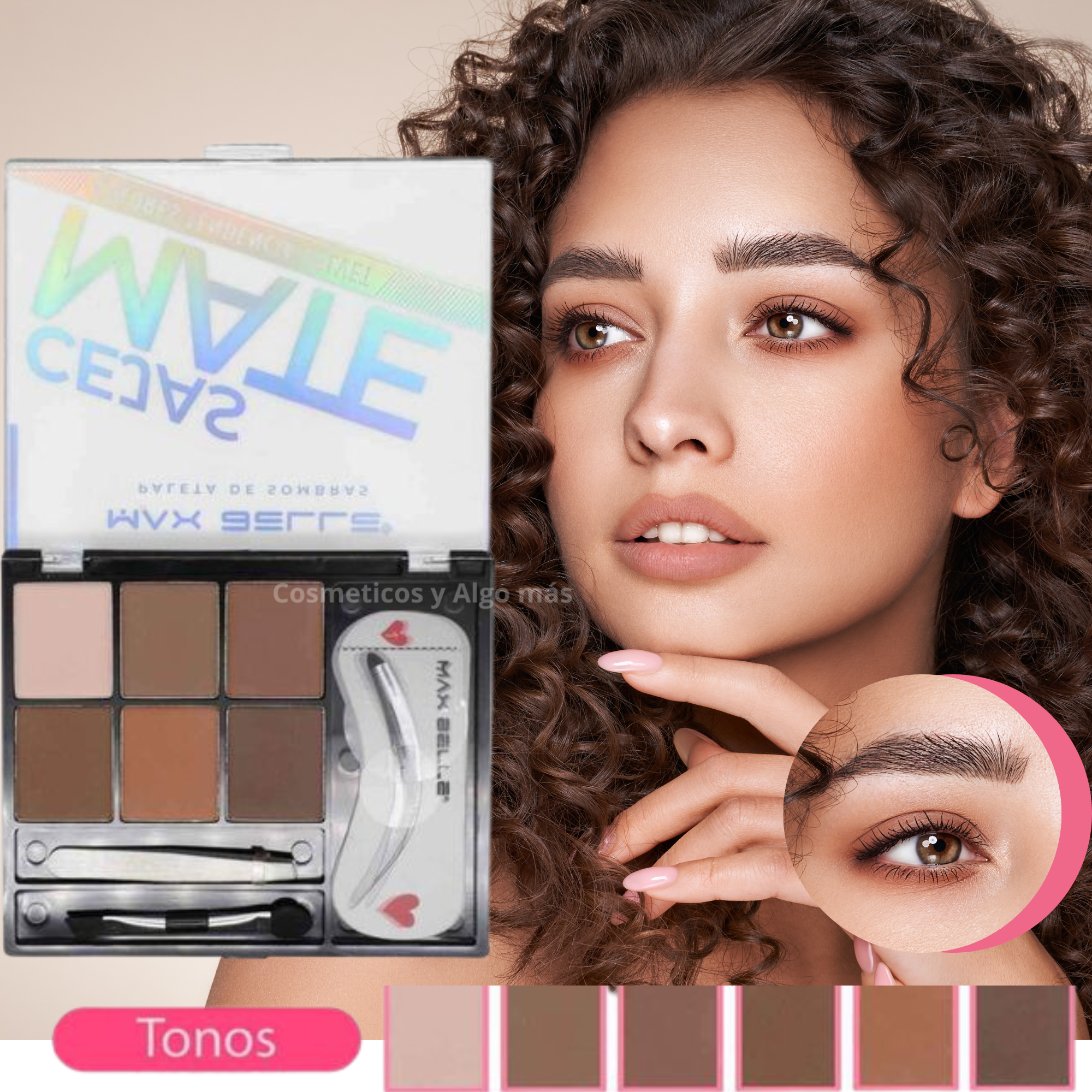 Paleta pigmentos en polvo para perfilado definicion de cejas-1