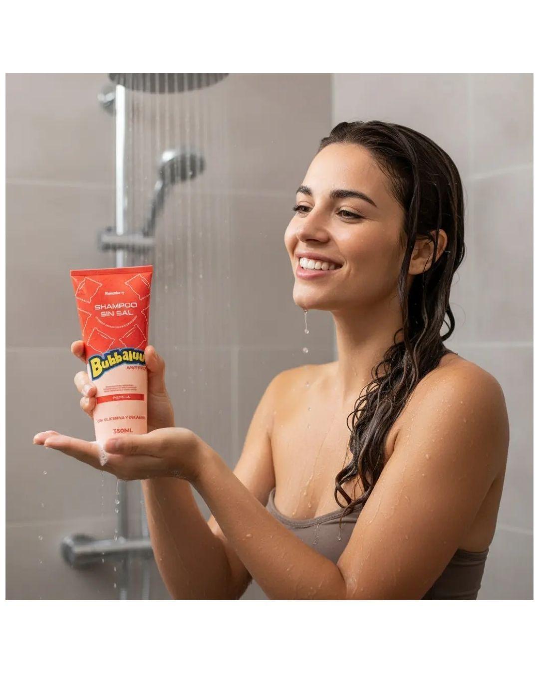 Shampoo Sin Sal Antifrizz Biotina Q10 Vitamina E y colageno-2