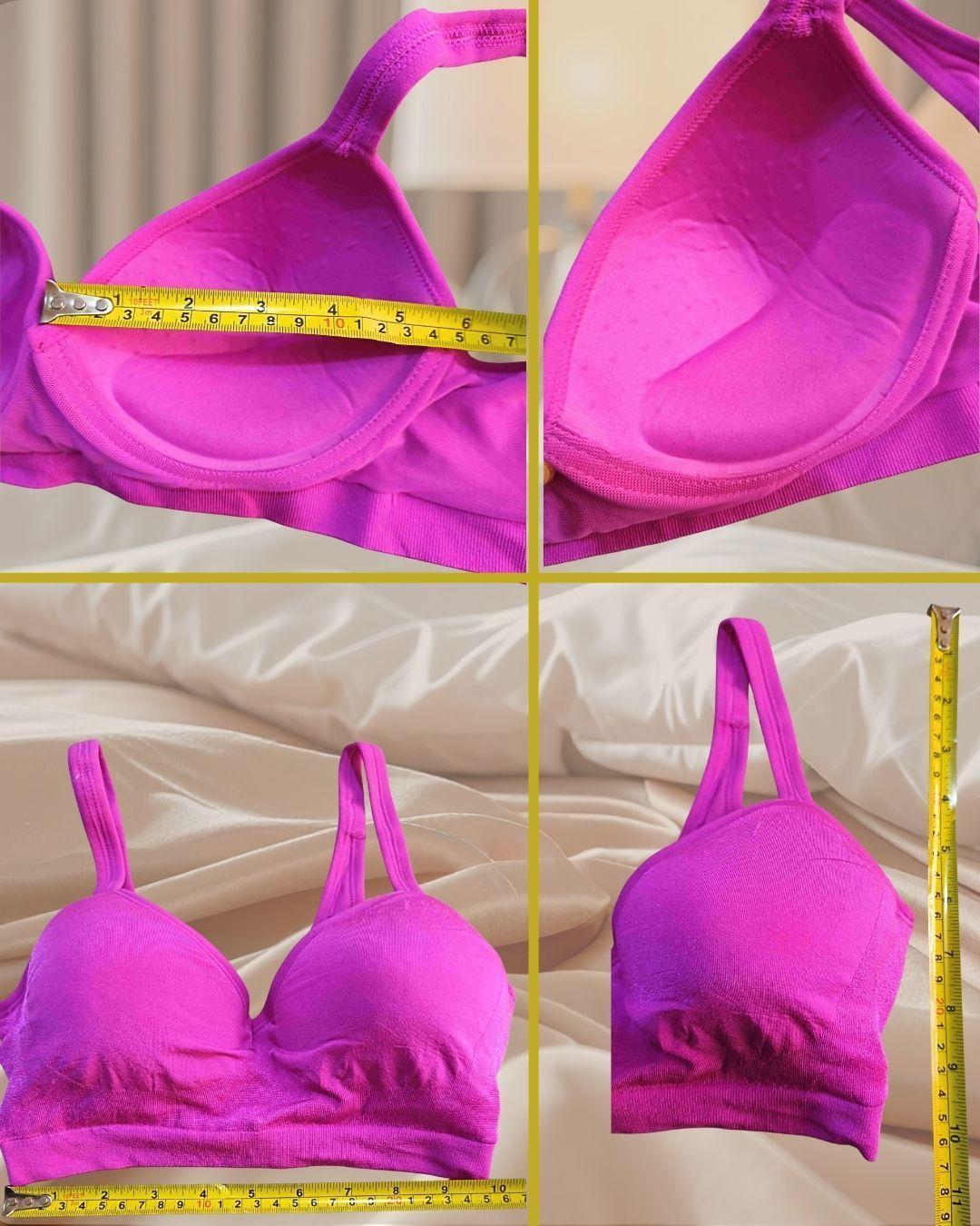 Sosten top o brasier deportivo fucsia talla S NUEVO-2