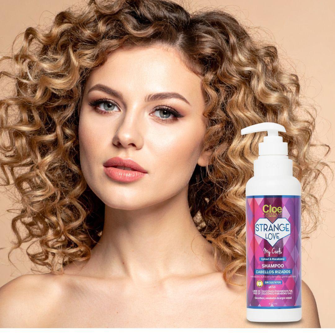 STRANGE LOVE shampoo Cloe para cabellos rizados 400ml-1