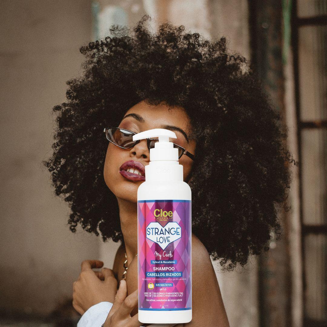 STRANGE LOVE shampoo Cloe para cabellos rizados 400ml-2