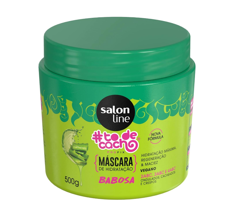 Mascara de renovación capilar babosa ALOE VERA salón line 500gr-0