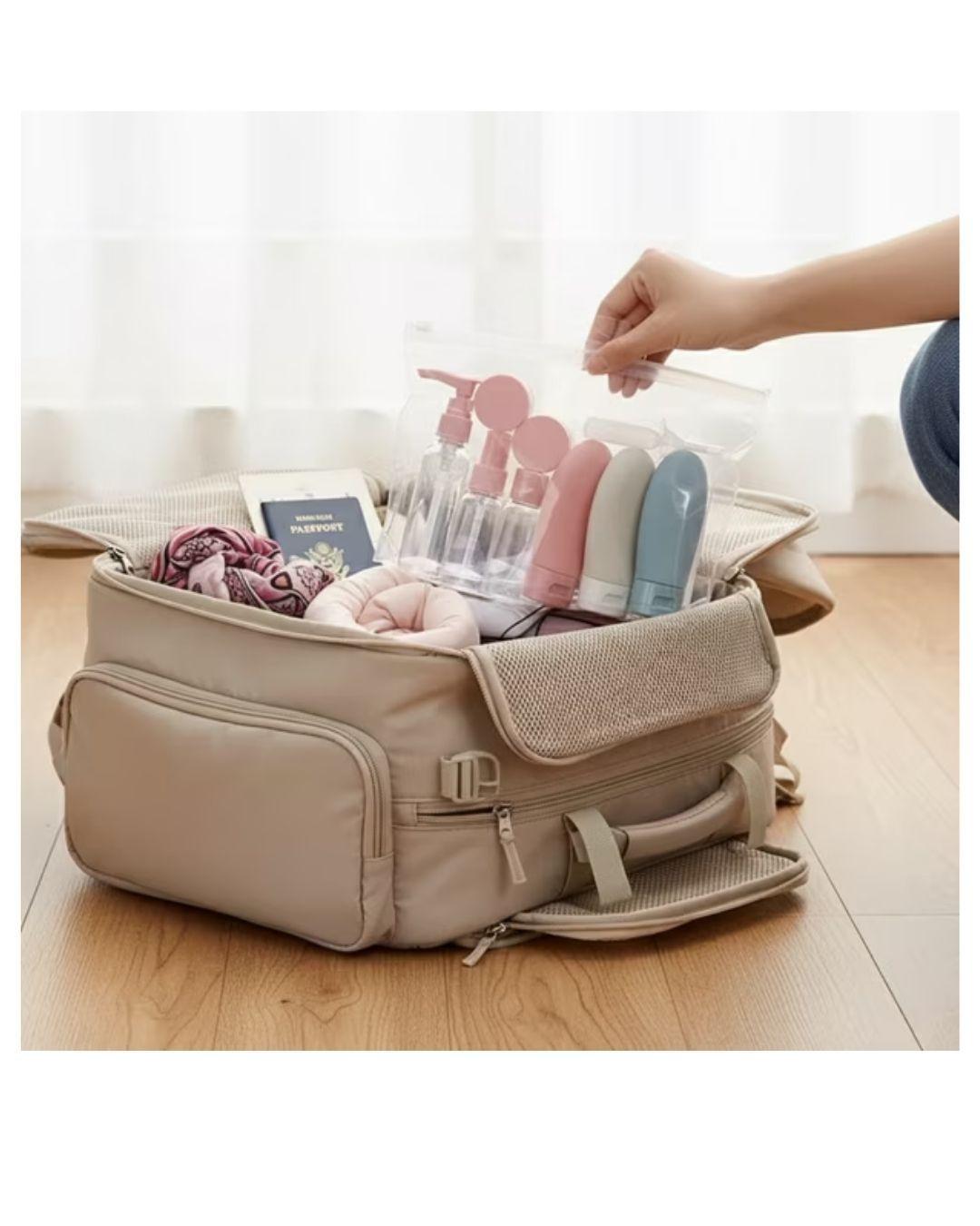 Set de 11 piezas envases vac os viajeros para llevar productos personales-2