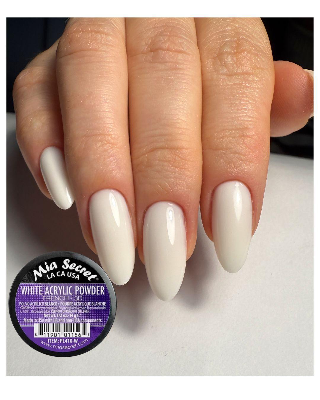 Set De 2 Polvos Acrilicos Blanco Mia Secret 15gr Cada Uno-2