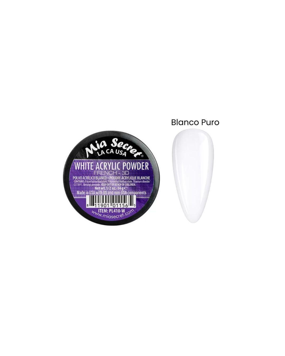 Set De 2 Polvos Acrilicos Blanco Mia Secret 15gr Cada Uno-3
