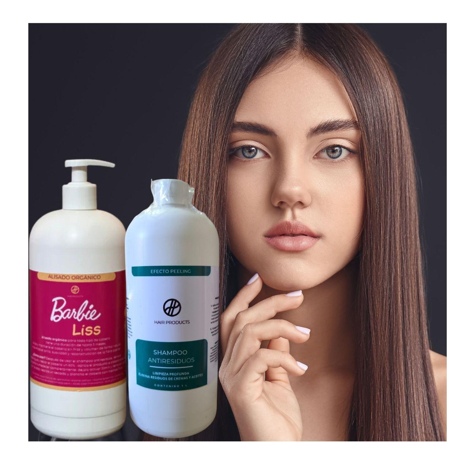 KIT 2 PASOS ALISADO ORGANICO BARBIE 1L CADA ENVASE-2