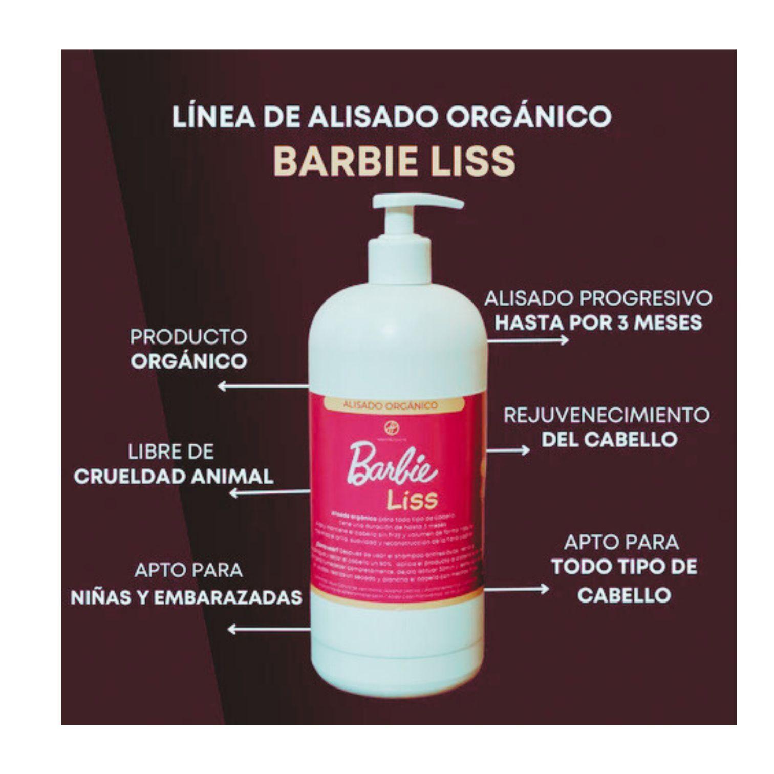 KIT 2 PASOS ALISADO ORGANICO BARBIE 1L CADA ENVASE-3