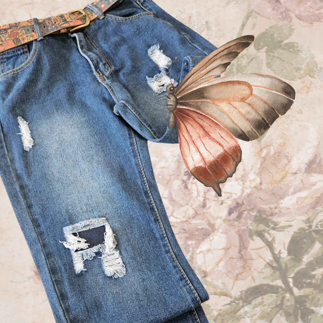 Pantalon estilo MOM para damas en jean de calidad-3