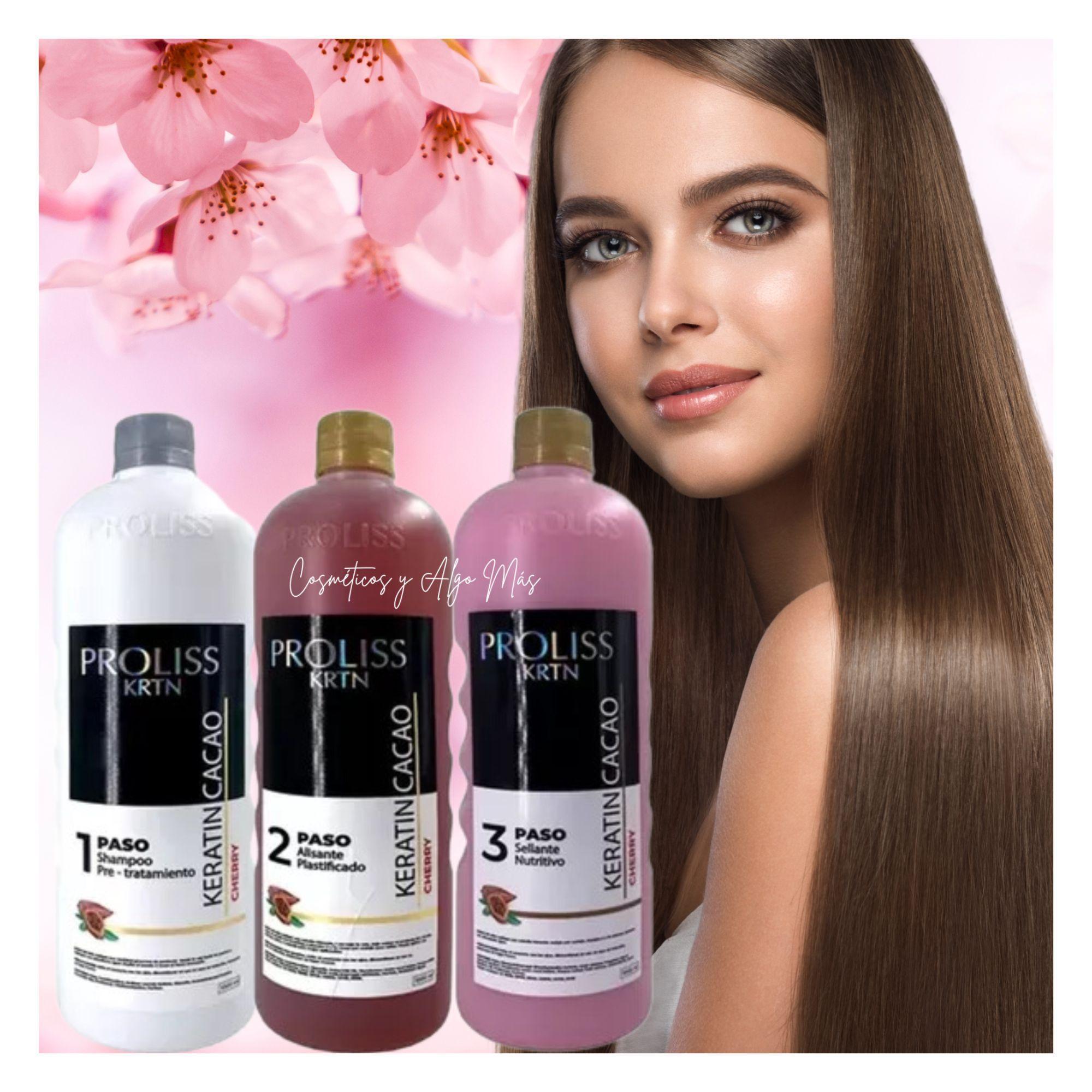 KIT 3 PASOS ALISADO PROFESIONAL PROLISS EFECTO PLASTIFICADO CHERRY-1