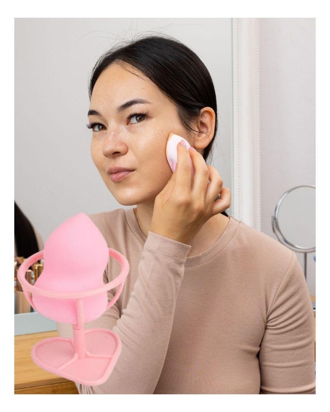 Esponja de maquillaje con base sostenedora-2