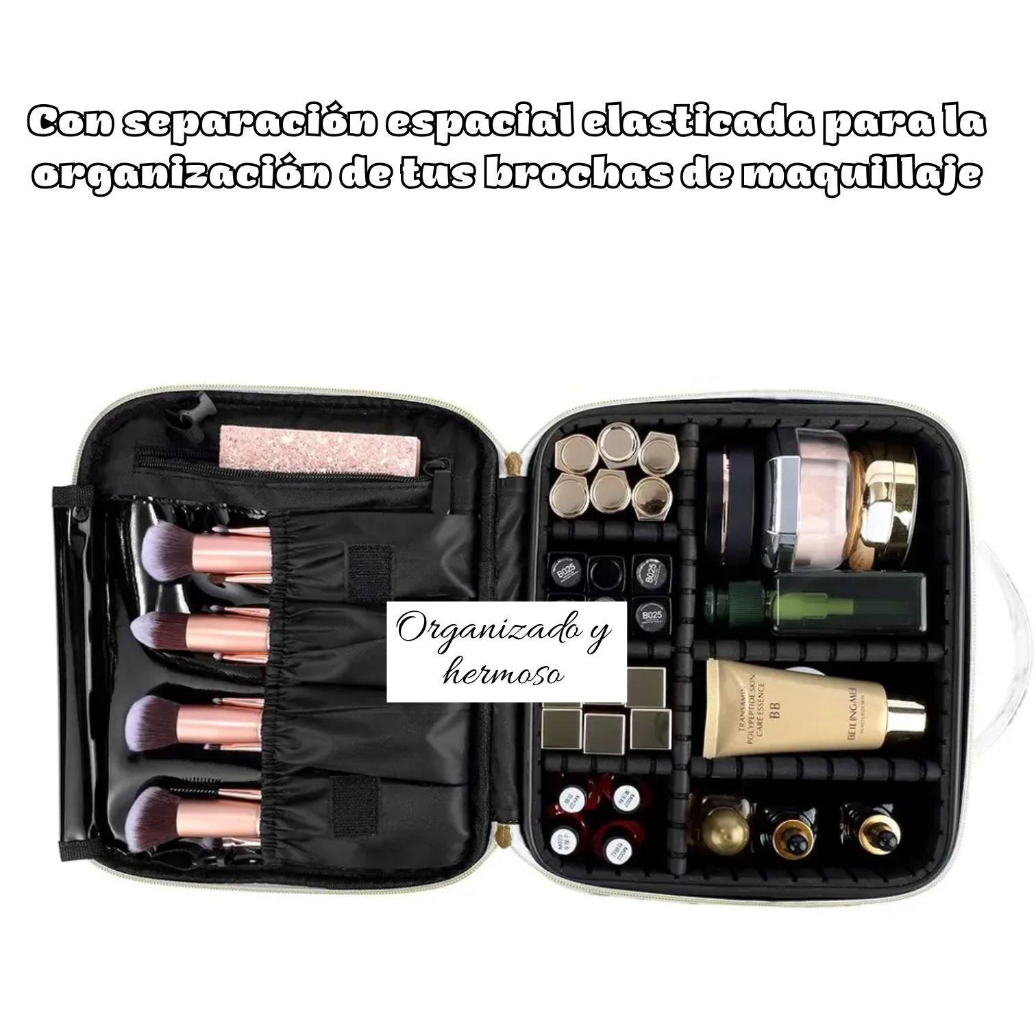 Maletin o cosmetiquero con diferentes compartimientos reorganizables-3