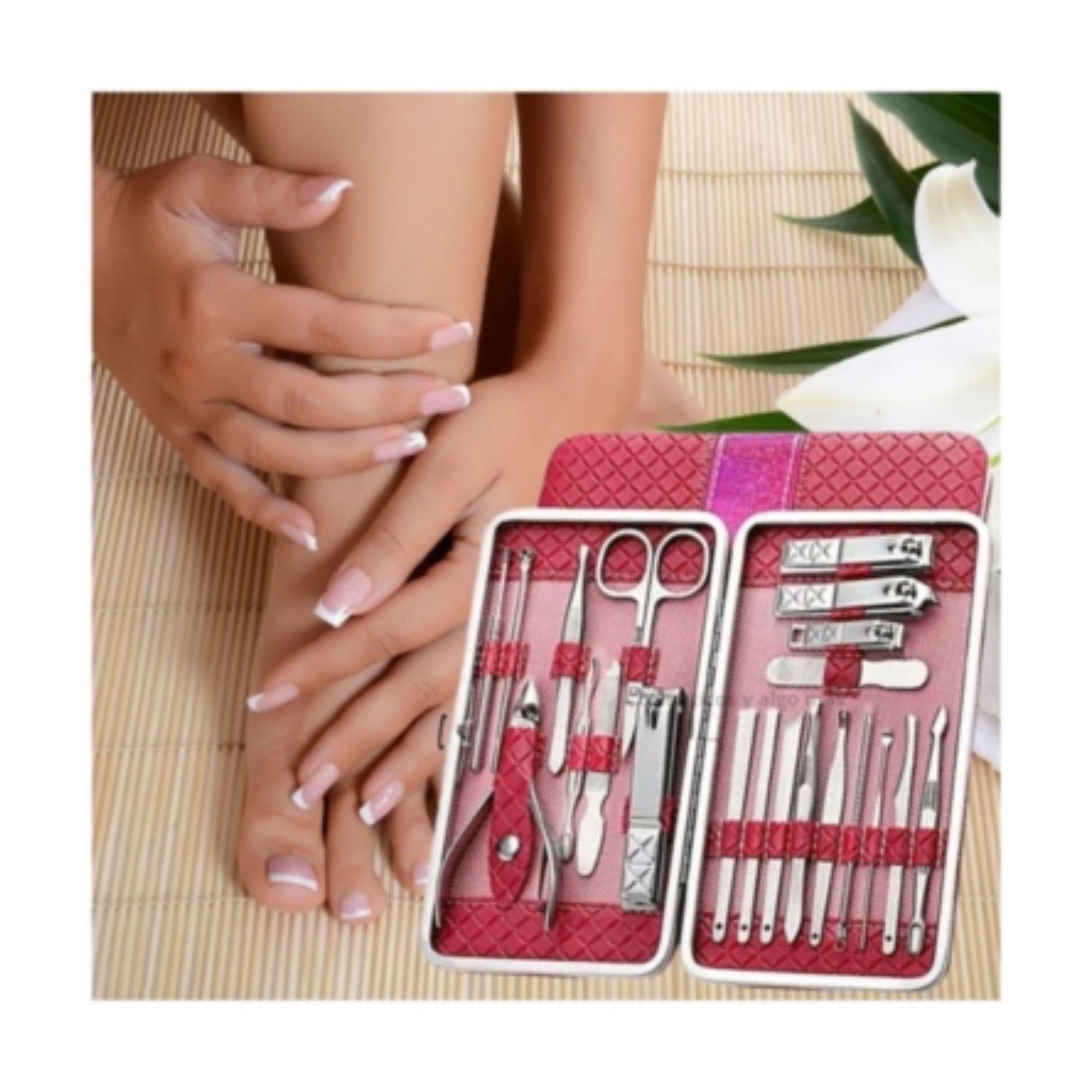 Set completo de 21 herramientas para Manicure y pedicure-2