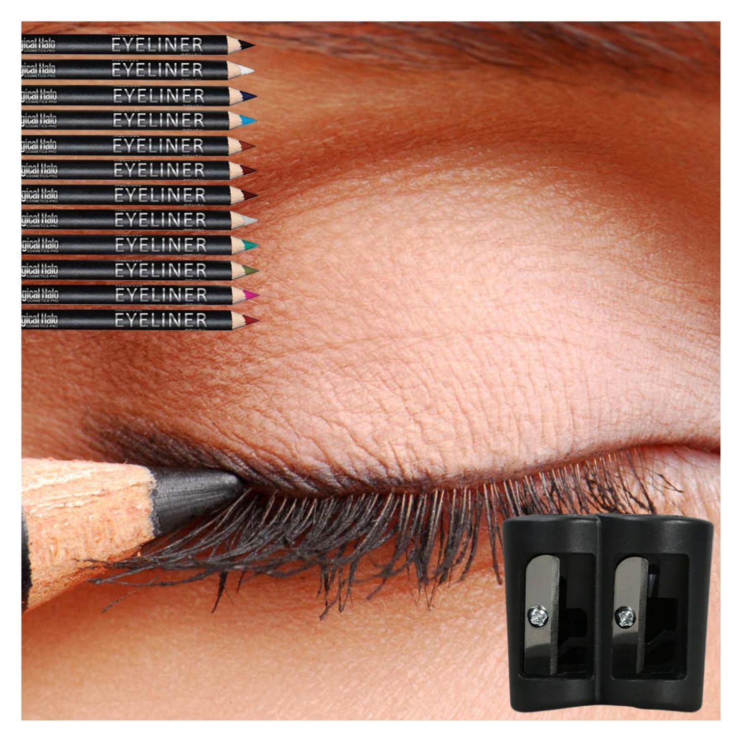 Sacapuntas doble para delineadores y dem s l pices del rea del maquillaje-4