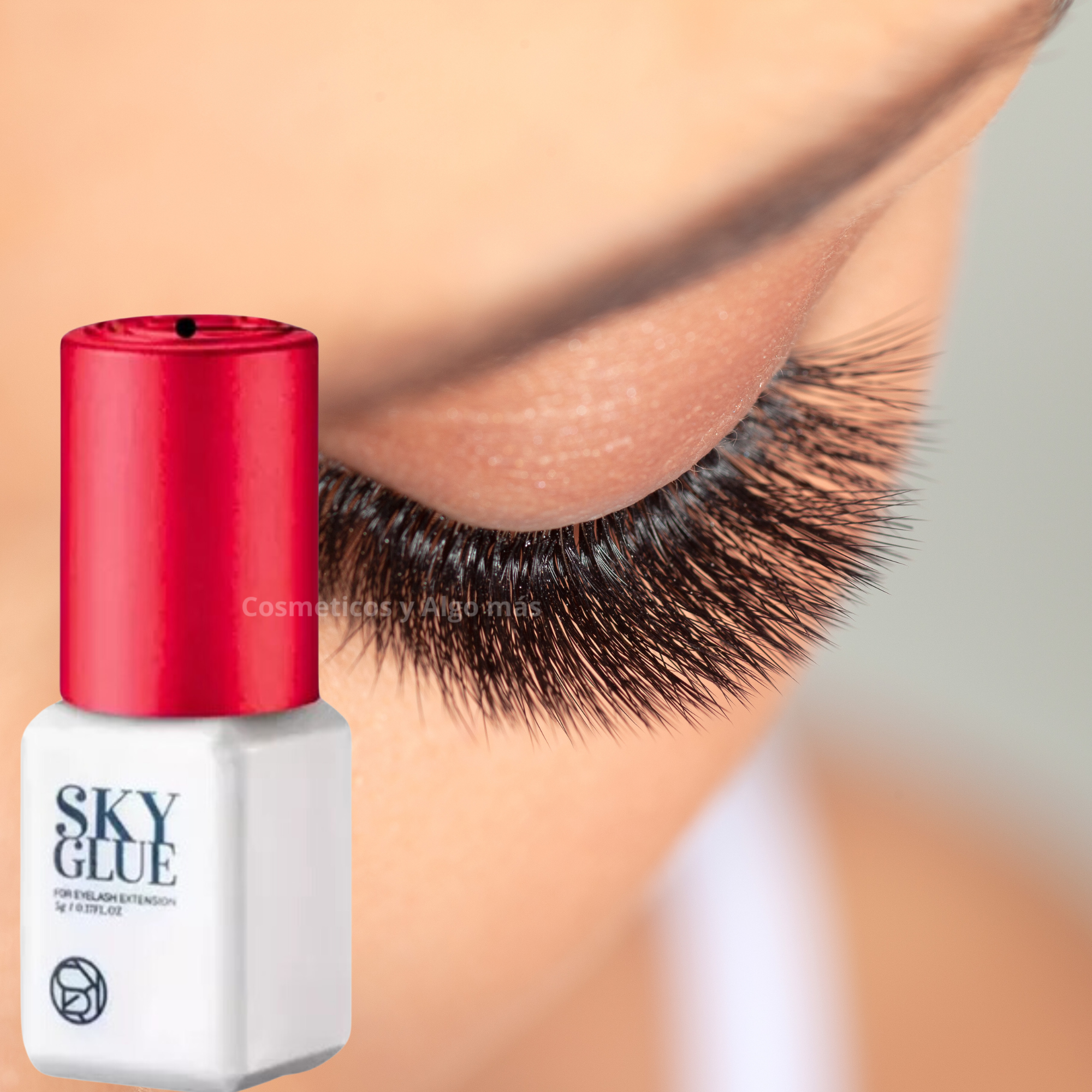 SKY GLUE TAPA ROJA PEGAMENTO PROFESIONAL PARA PESTAÑAS-3