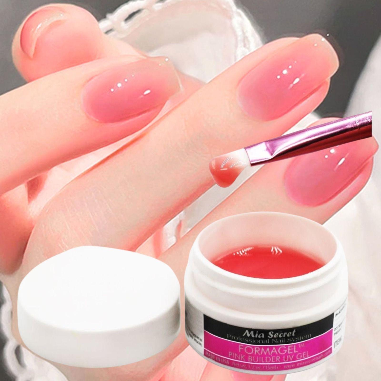 Set De 3 Formagel Builder Pink Mia Secret 15ml Cada Uno-2