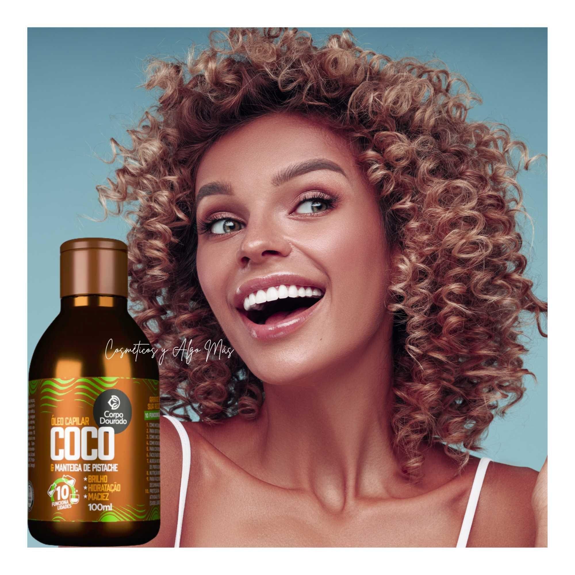 Aceite iluminador e hidratante capilar de coco y manteca de pistacho 100ml-2