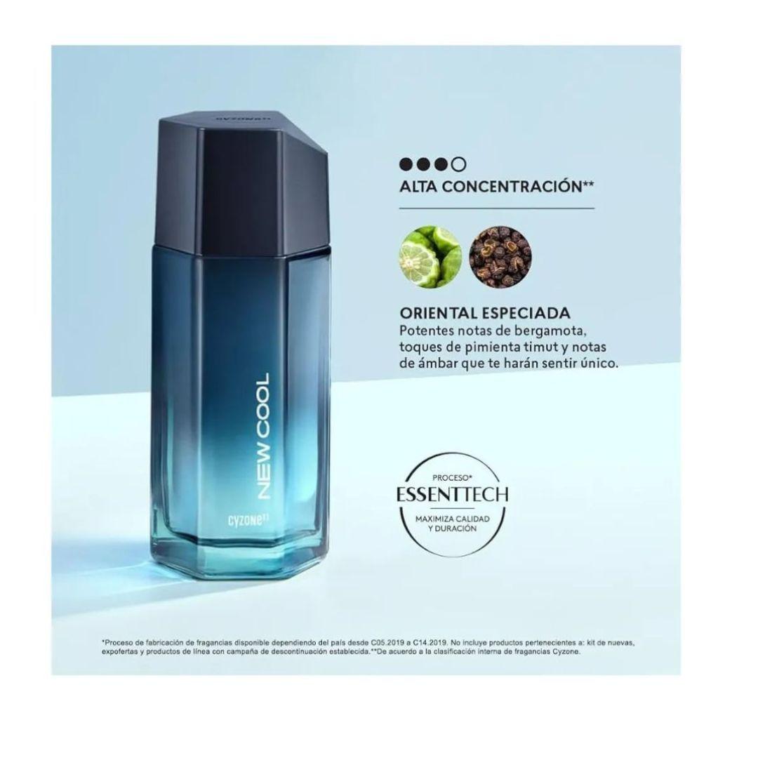 Perfume New Cool Para Hombre Cyzone Edt 75ml-2