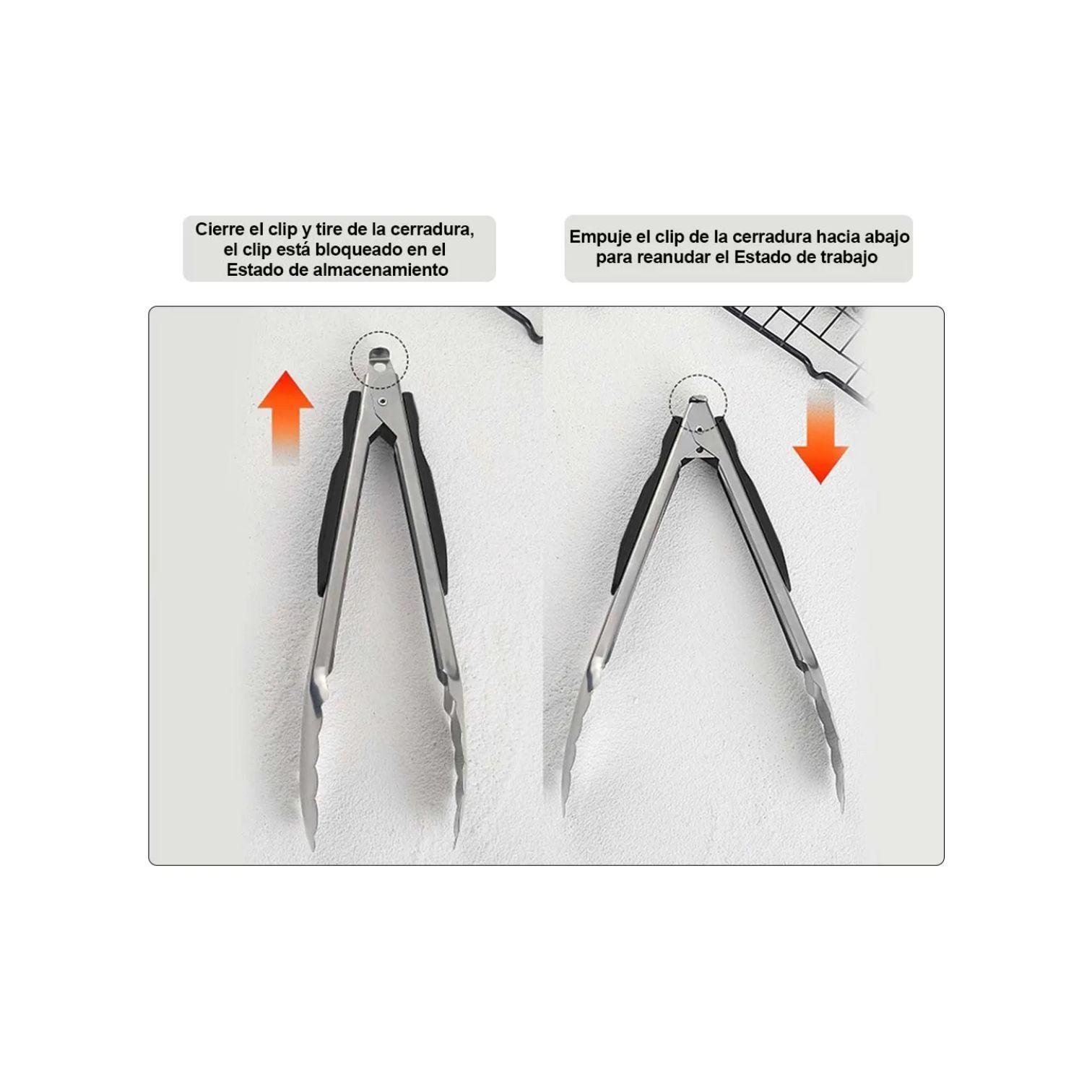 Pinzas o Tenazas de cocina Para Pan Ensalada asados y mas-2