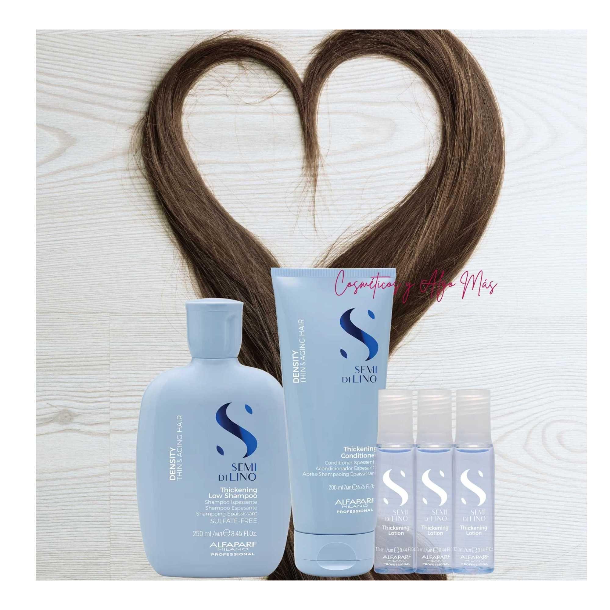 Set de shampoo y acondicionador espesante para cabellos finos -1
