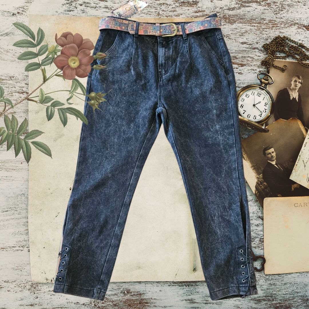 Pantalon estilo MOM para damas en jean de calidad-3