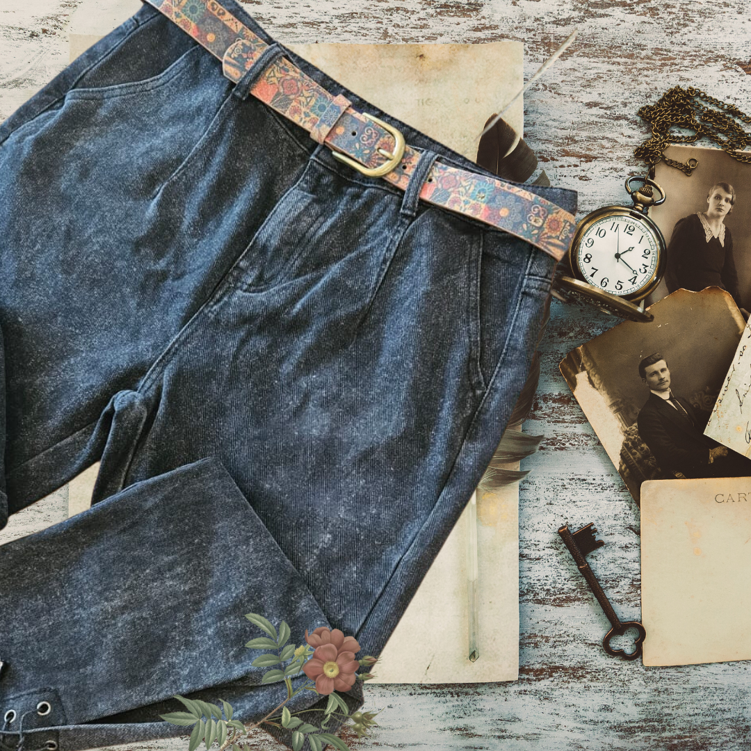 Pantalon estilo MOM para damas en jean de calidad-5