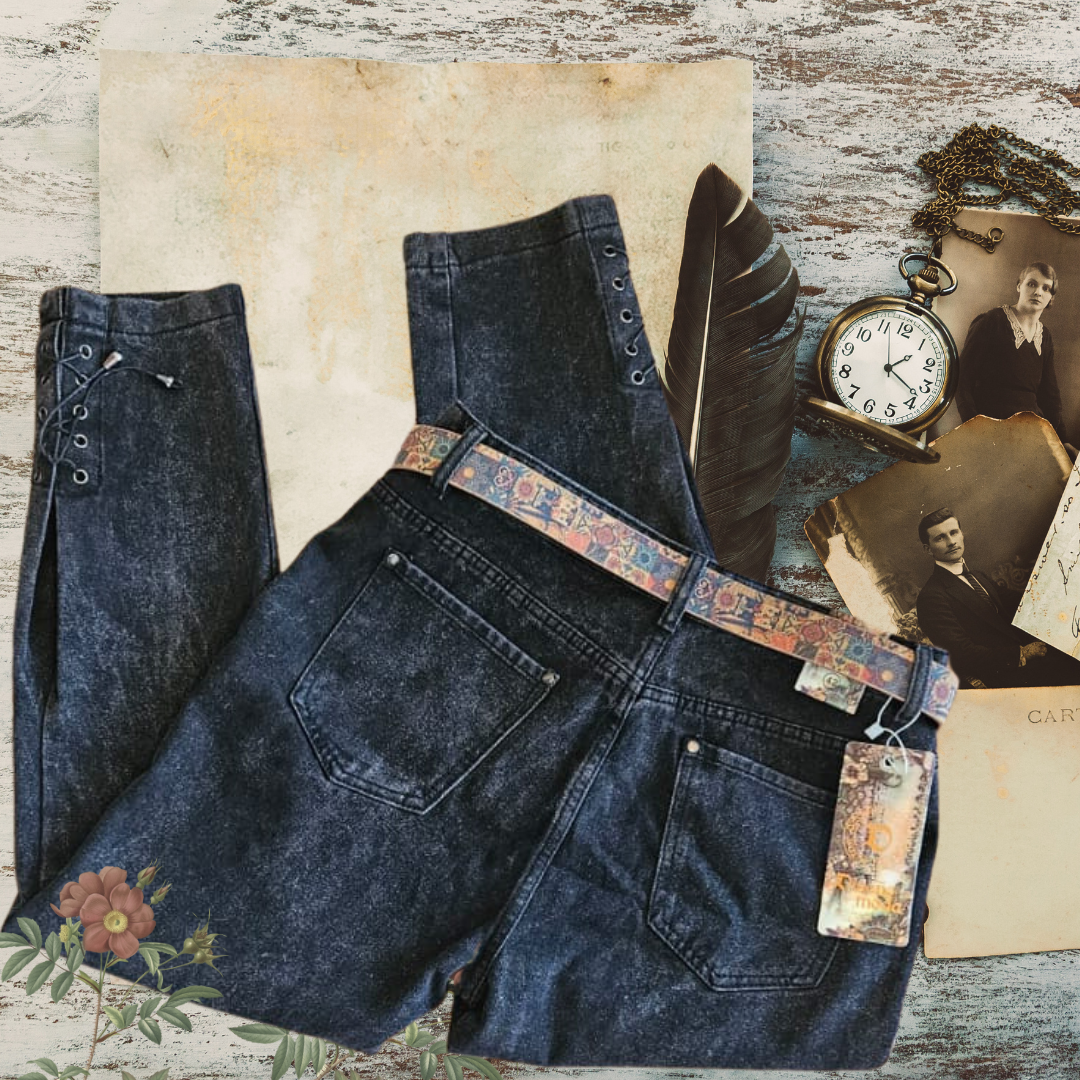 Pantalon estilo MOM para damas en jean de calidad-2