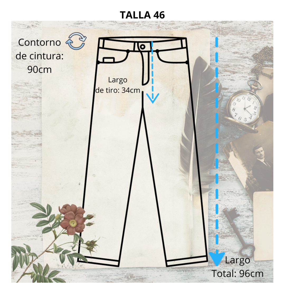Pantalon estilo MOM para damas en jean de calidad-6