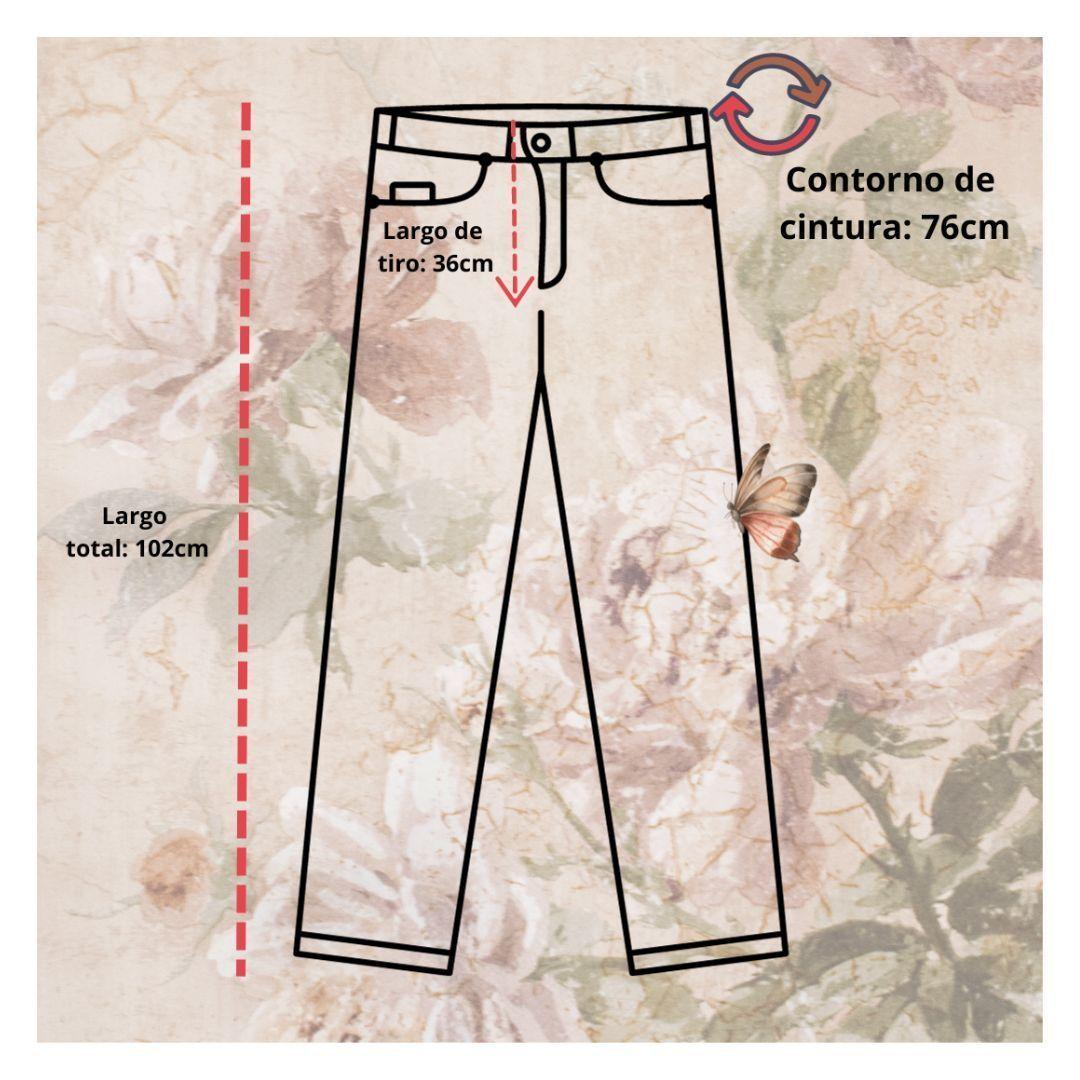 Pantalon estilo MOM para damas en jean de calidad-3