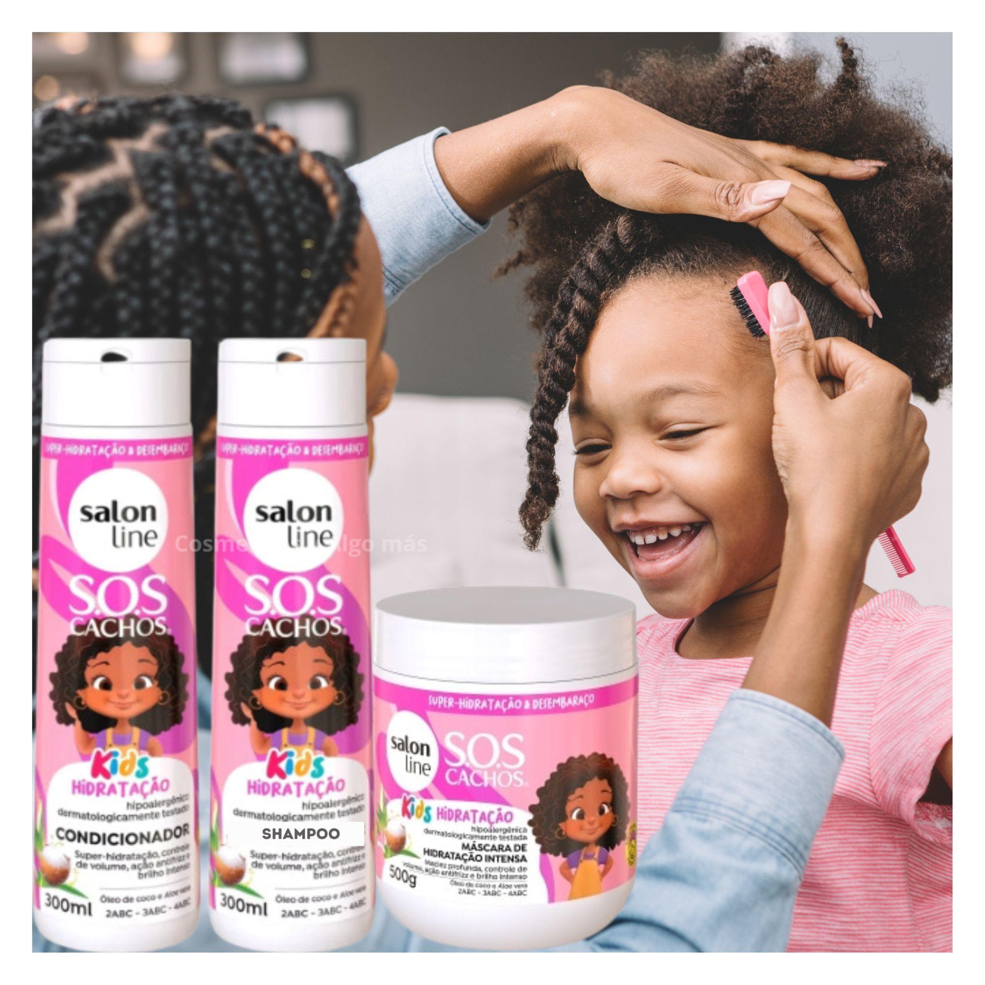 Línea capilar SOS CACHOS KIDS completa para niños y niñas cabello rizo-2