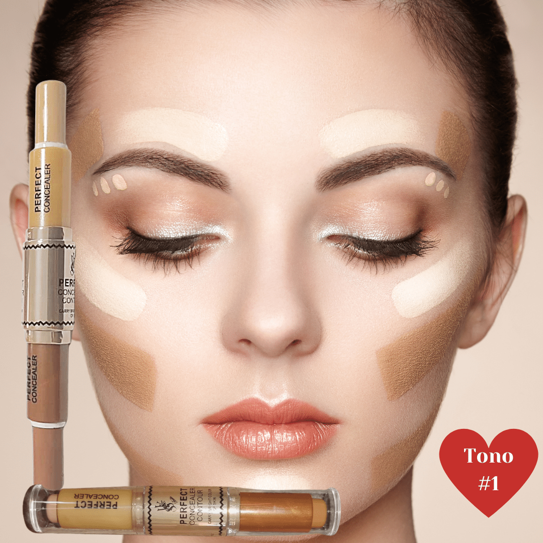 DUO CORRECTOR DE ALTA COBERTURA EN BARRA TONO #1-1